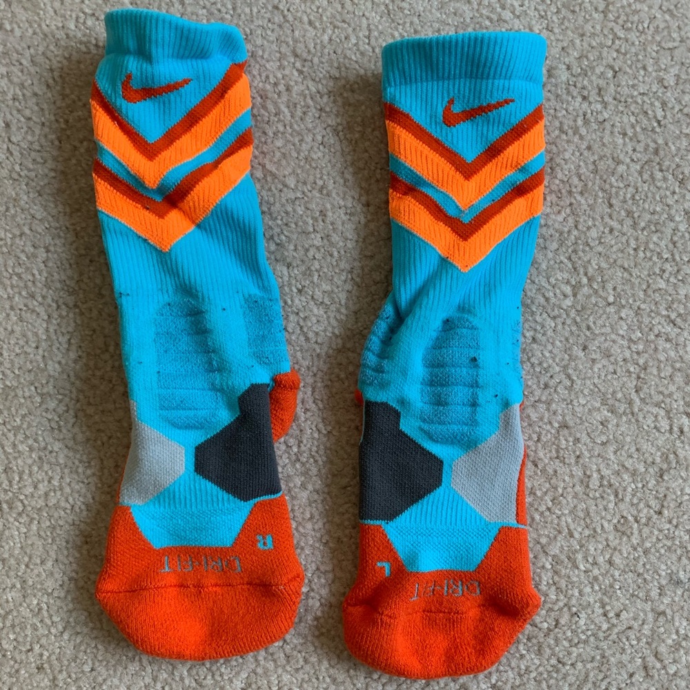 Nike Blue, Red & Orange Dri-Fit Socks - Women’s
